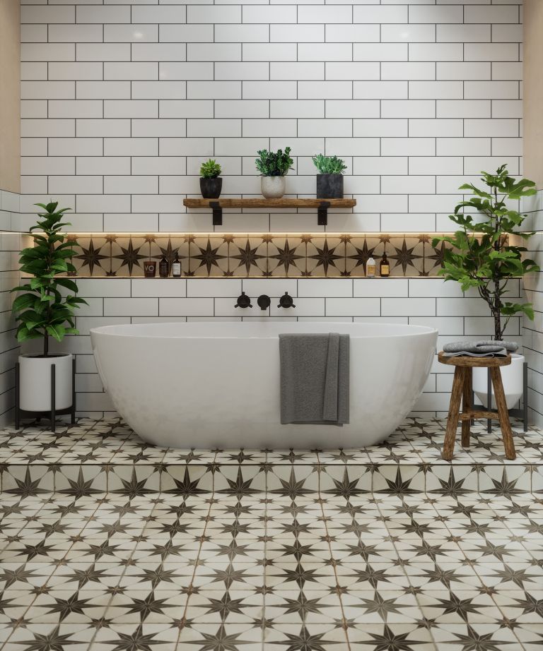 Create The Beautiful Appearance Of On Spacious Room With Mosaics